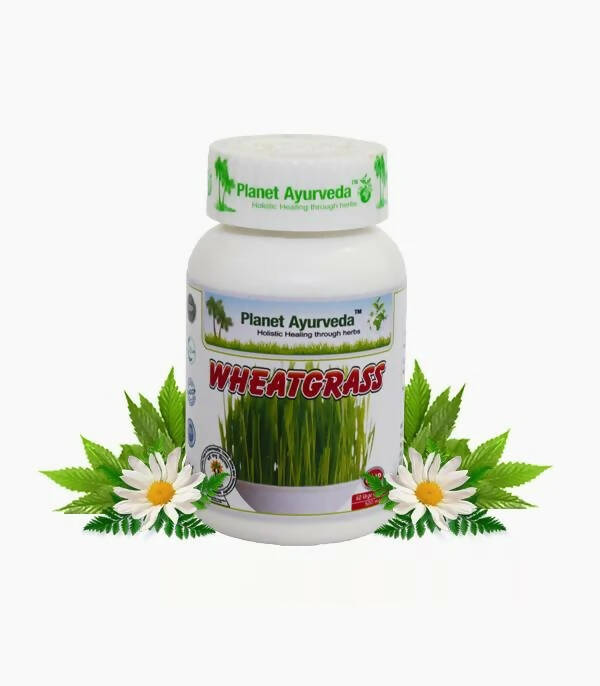 Planet Ayurveda Wheatgrass Capsules | Grocsy