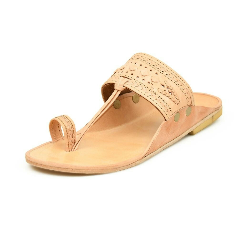 Stepsoft Natural Leather Kolhapuri Chappals For Men – Party & Ethnic Wear | Grocsy