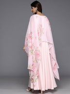Ahalyaa Women's Traditional wear Dress - Pink | Grocsy
