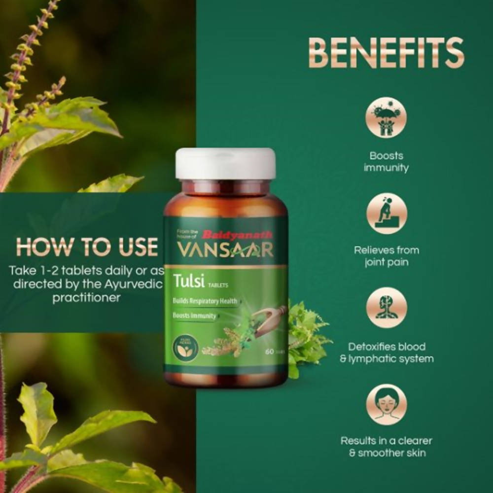 Baidyanath Vansaar Tulsi Tablets | Grocsy