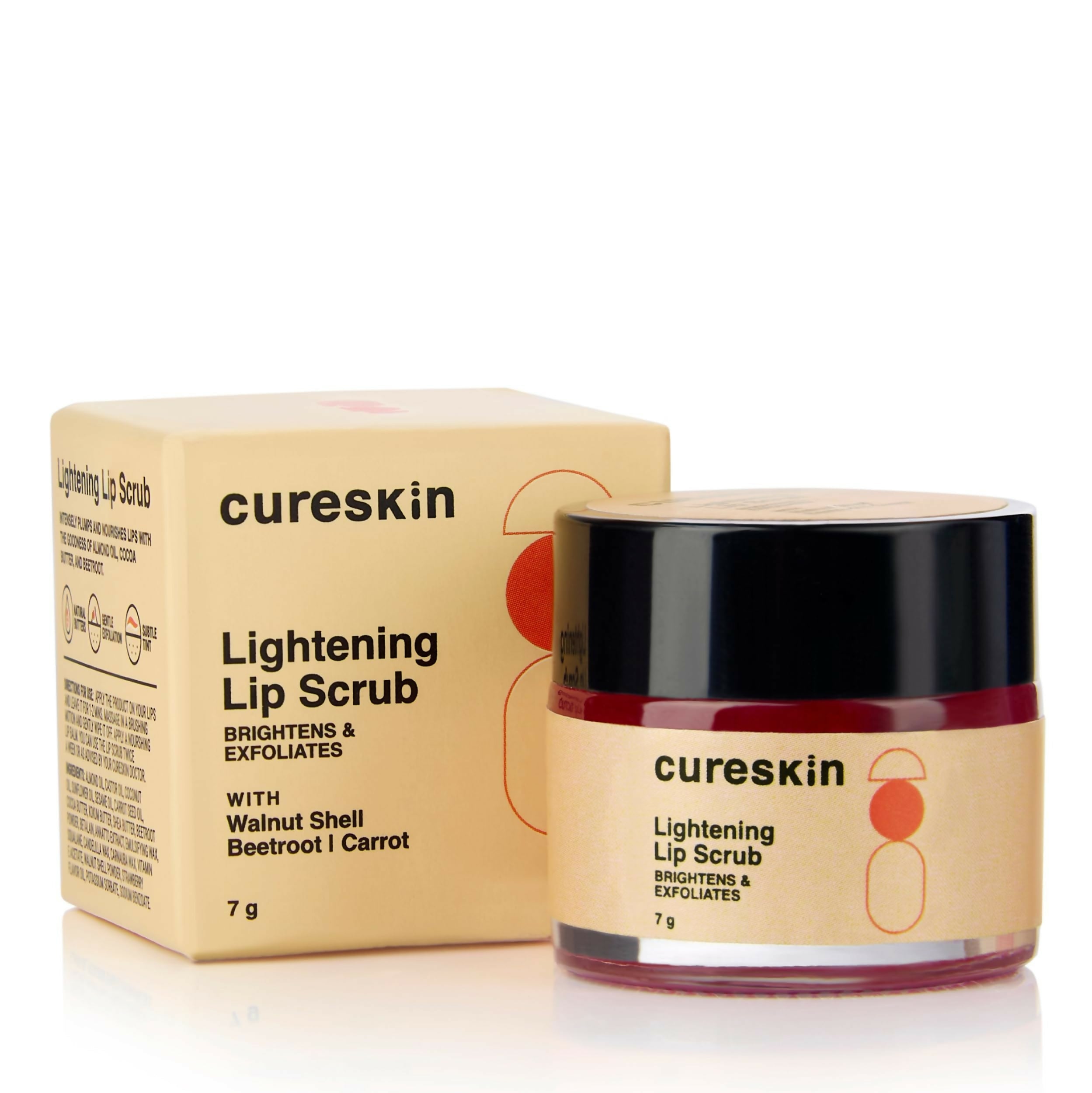 Cureskin Lightening Lip Scrub for Men and Women | Grocsy