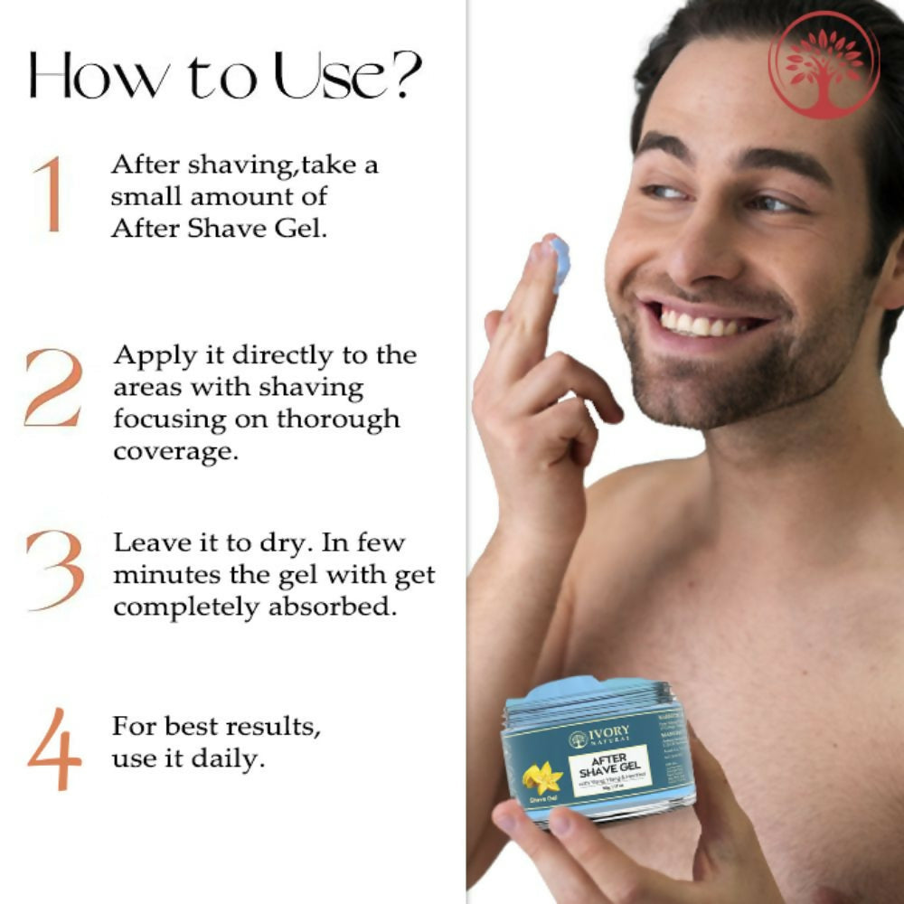 Ivory Natural After Shave Gel For Gentle Post-Shave, Reduced Facial Worries | Grocsy