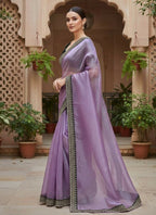Joban Fashion Wine Soft twill Net Party Wear Sarees | Grocsy