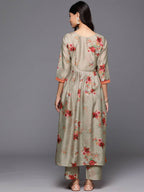 Ahalyaa Women's Traditional wear Kurta Set - Tan | Grocsy