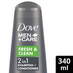 Dove Men +Care Fresh & Clean 2 In 1 Shampoo + Conditioner | Grocsy