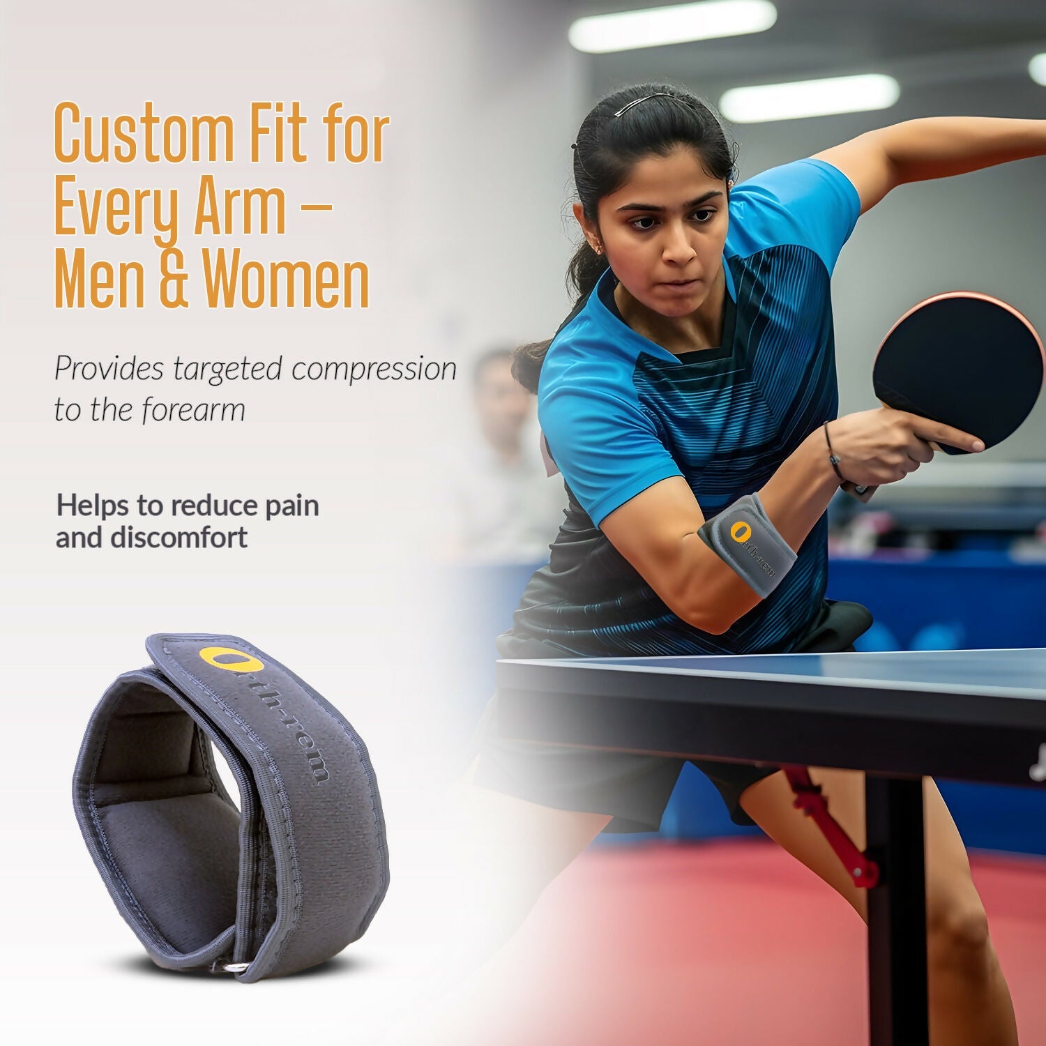 Orth-rem Tennis Elbow Support Brace Strap For Men & Women | Grocsy