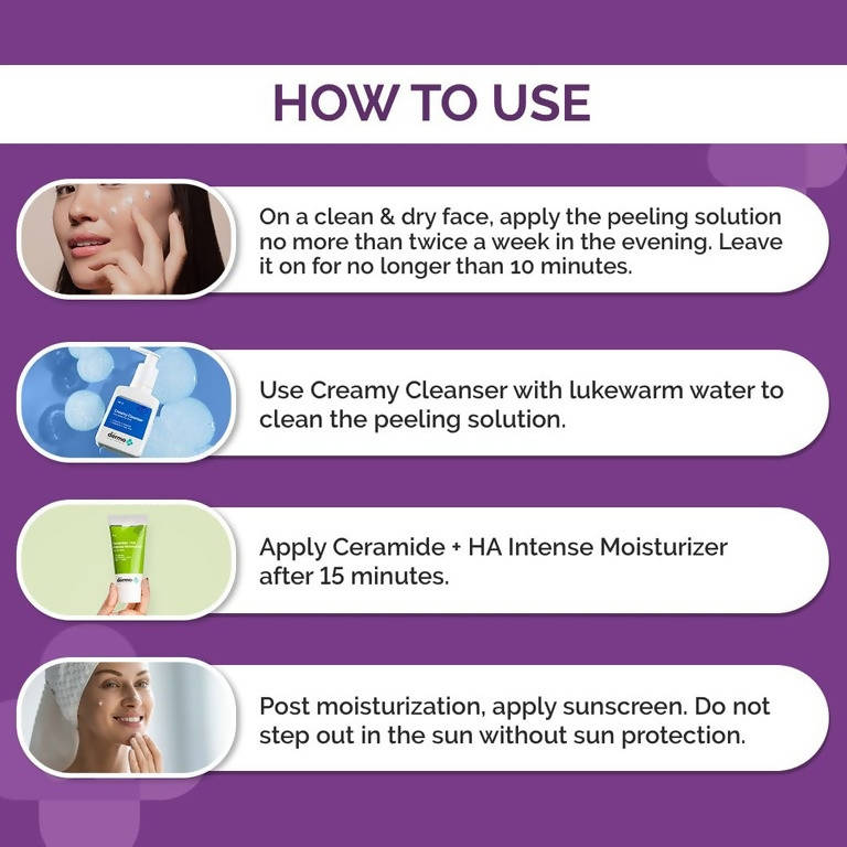 The Derma Co 30% AHA + 2% BHA Face Peeling Solution | Grocsy