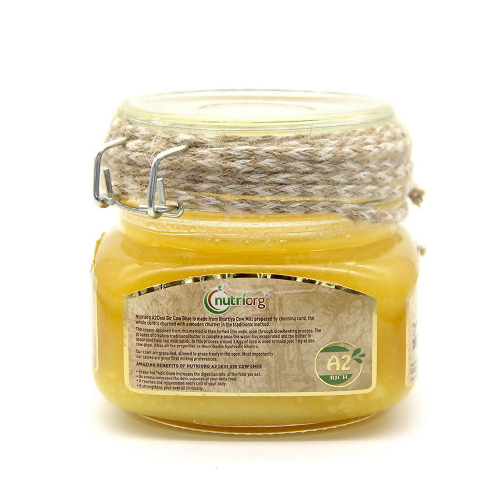 Nutriorg Desi Gir Cow Ghee | Organic Ghee From Desi Gir Cow | Homemade Cow Ghee | Grocsy