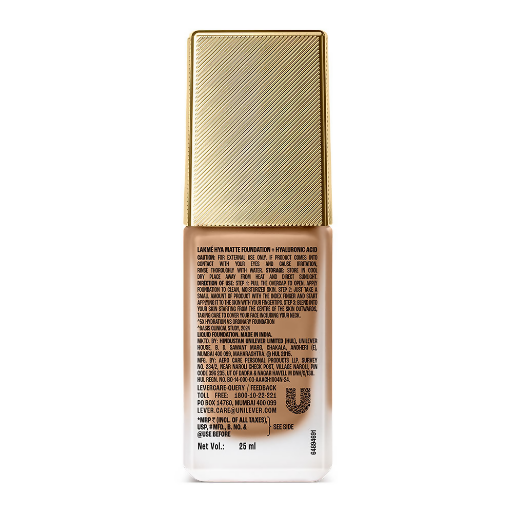 Lakme 9to5 Hya Matte Foundation + Hyaluronic Acid - Cool Tan | Grocsy