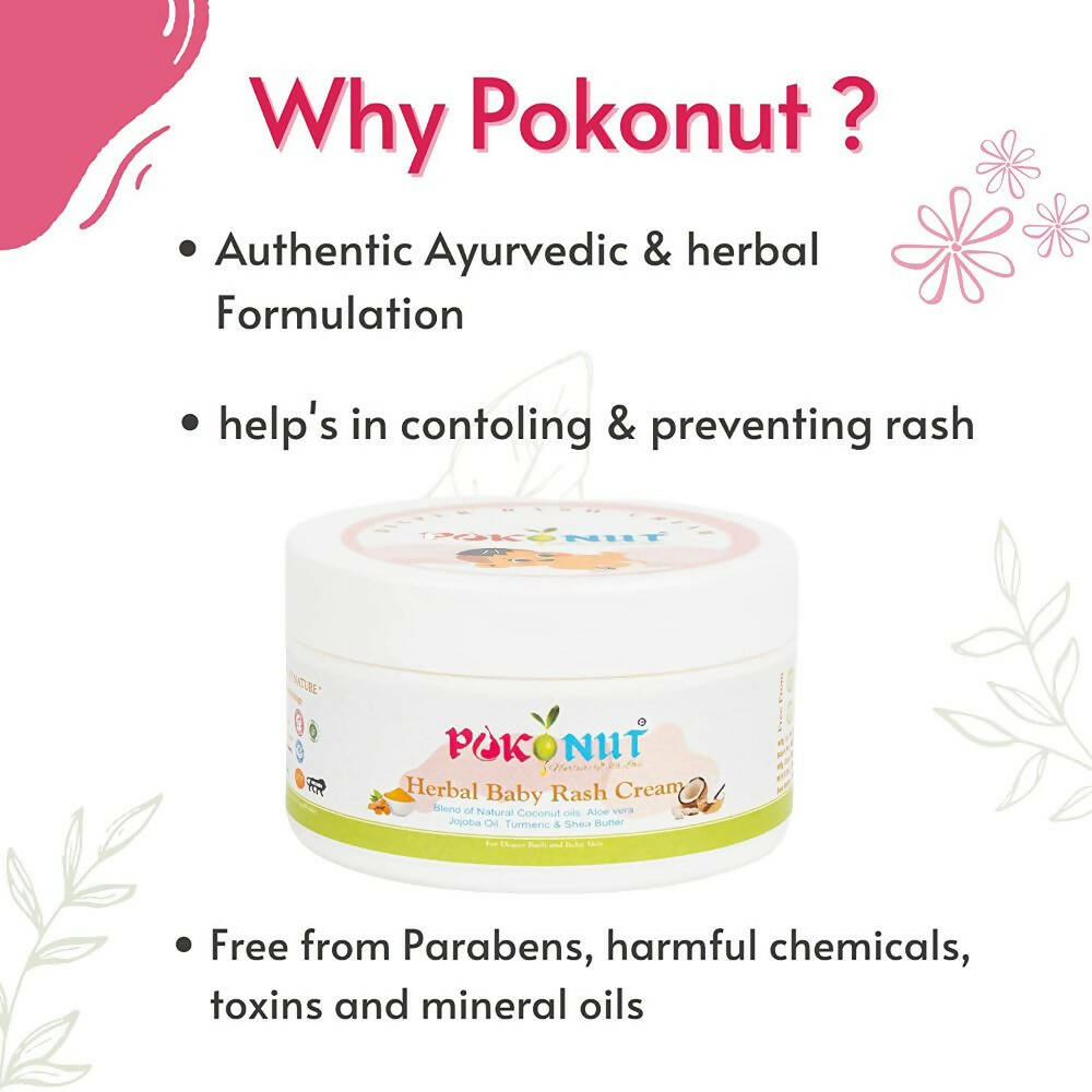 Pokonut Herbal Baby Diaper Rash Free Cream | Grocsy
