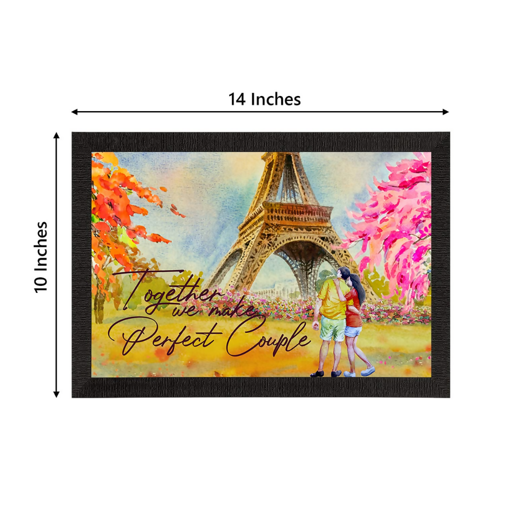 eCraftIndia Together Perfect Couple Love Theme UV Art Painting | Grocsy
