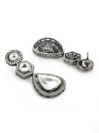 Zircon & Kundan Danglers- Ruby Raang | Grocsy