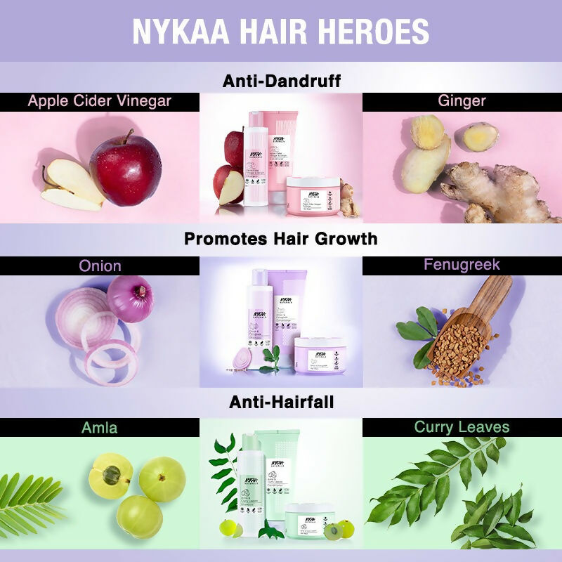 Nykaa Naturals Anti-Hair Fall -Free Conditioner With Onion & Fenugreek | Grocsy