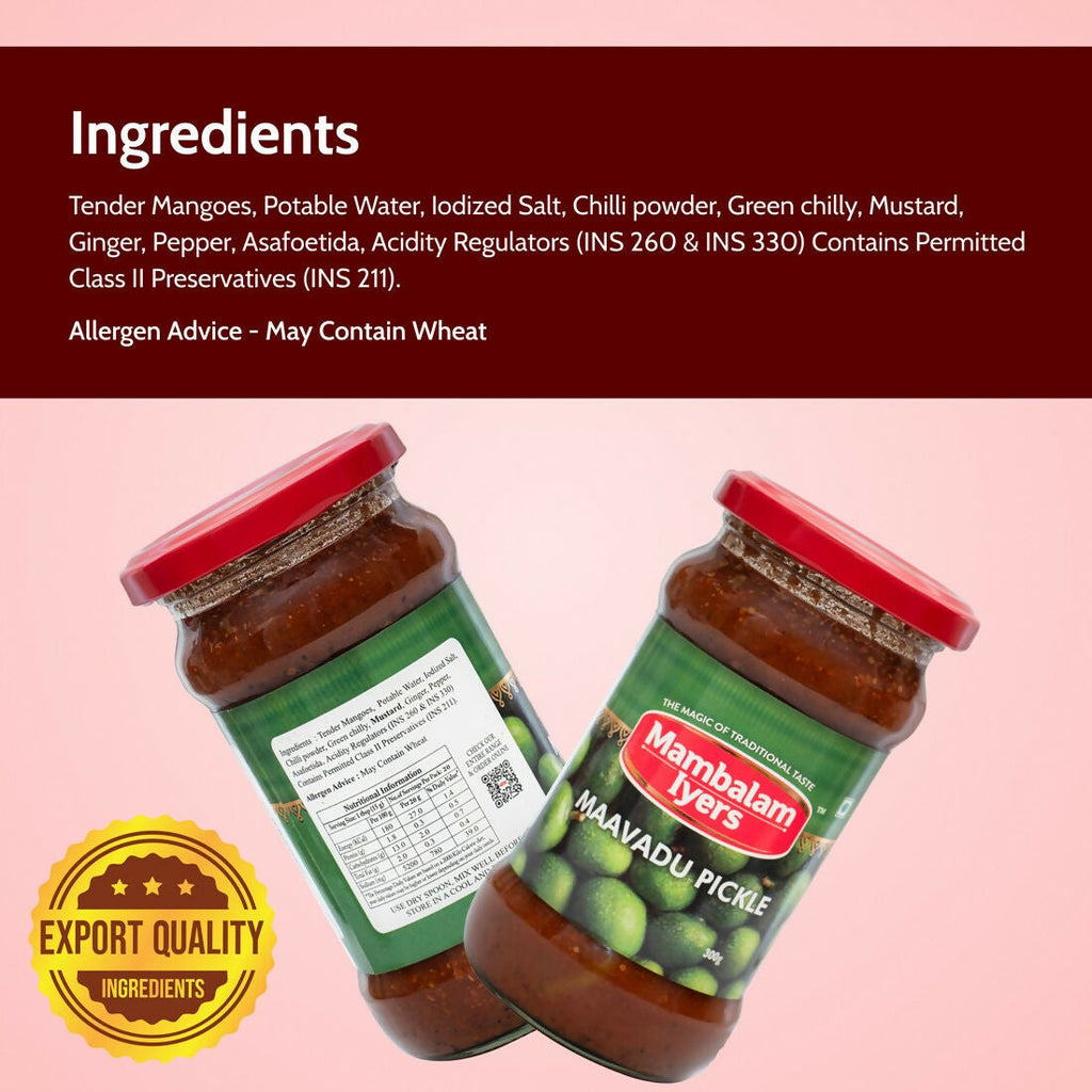 Mambalam Iyers Maavadu Pickle | Grocsy