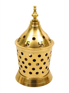 Spillbox Gold-Toned Brass Amar Lamp Pooja Essential | Grocsy