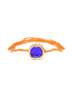 Designer kundan Rakhi - Ruby Raang | Grocsy