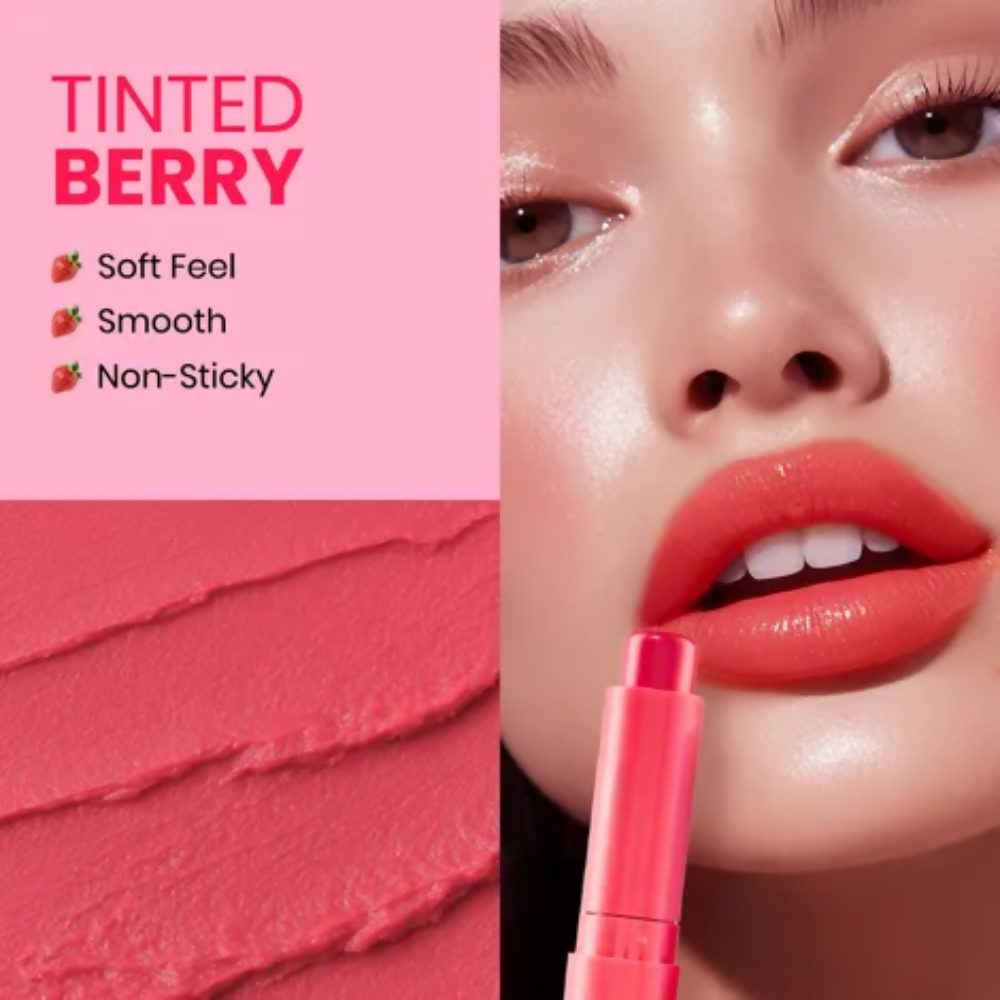 NY Bae Tinted Berry Lip Balm - Soft, Plump & Natural Red Tint | Grocsy