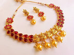 Pink Kemp Temple Necklace Set | Grocsy