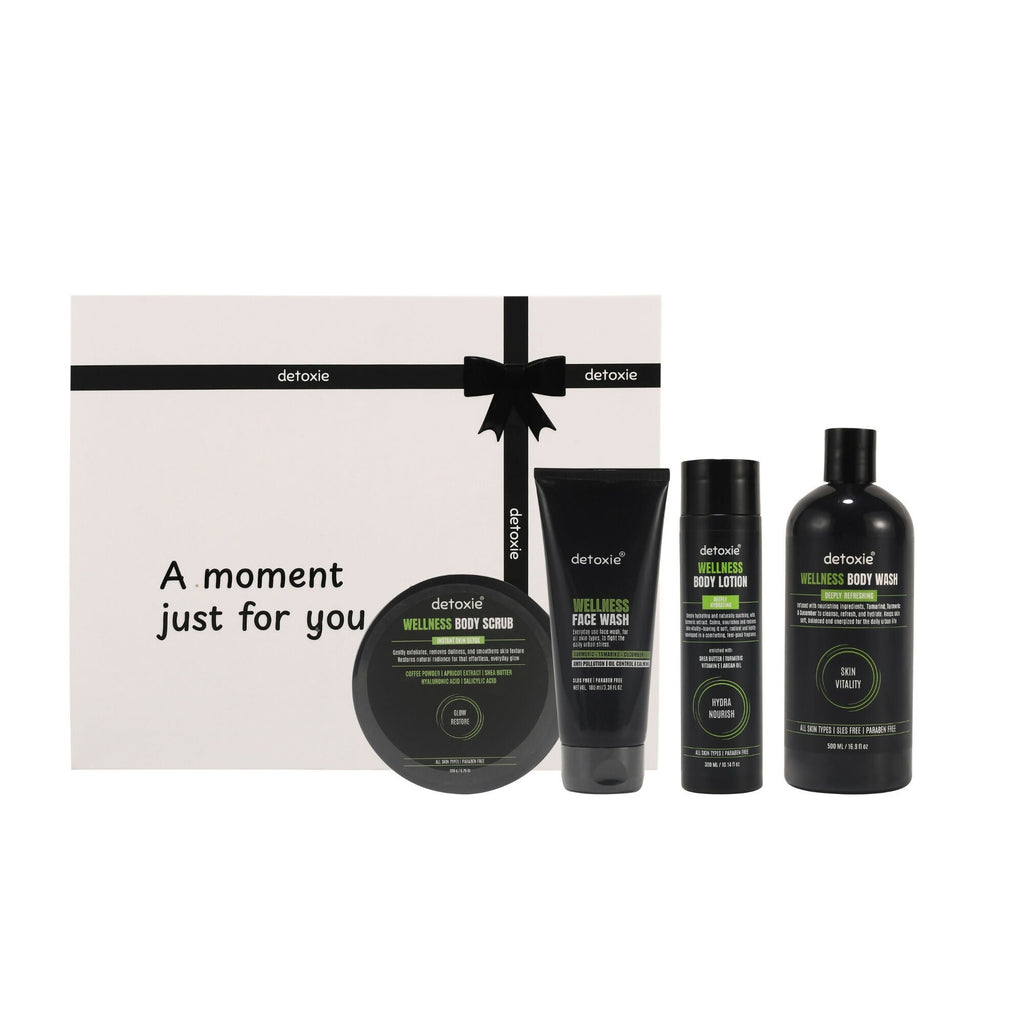 Detoxie Wellness Unisex Hydrating & Glow-Enhancing Bath & Body Essentials | Grocsy