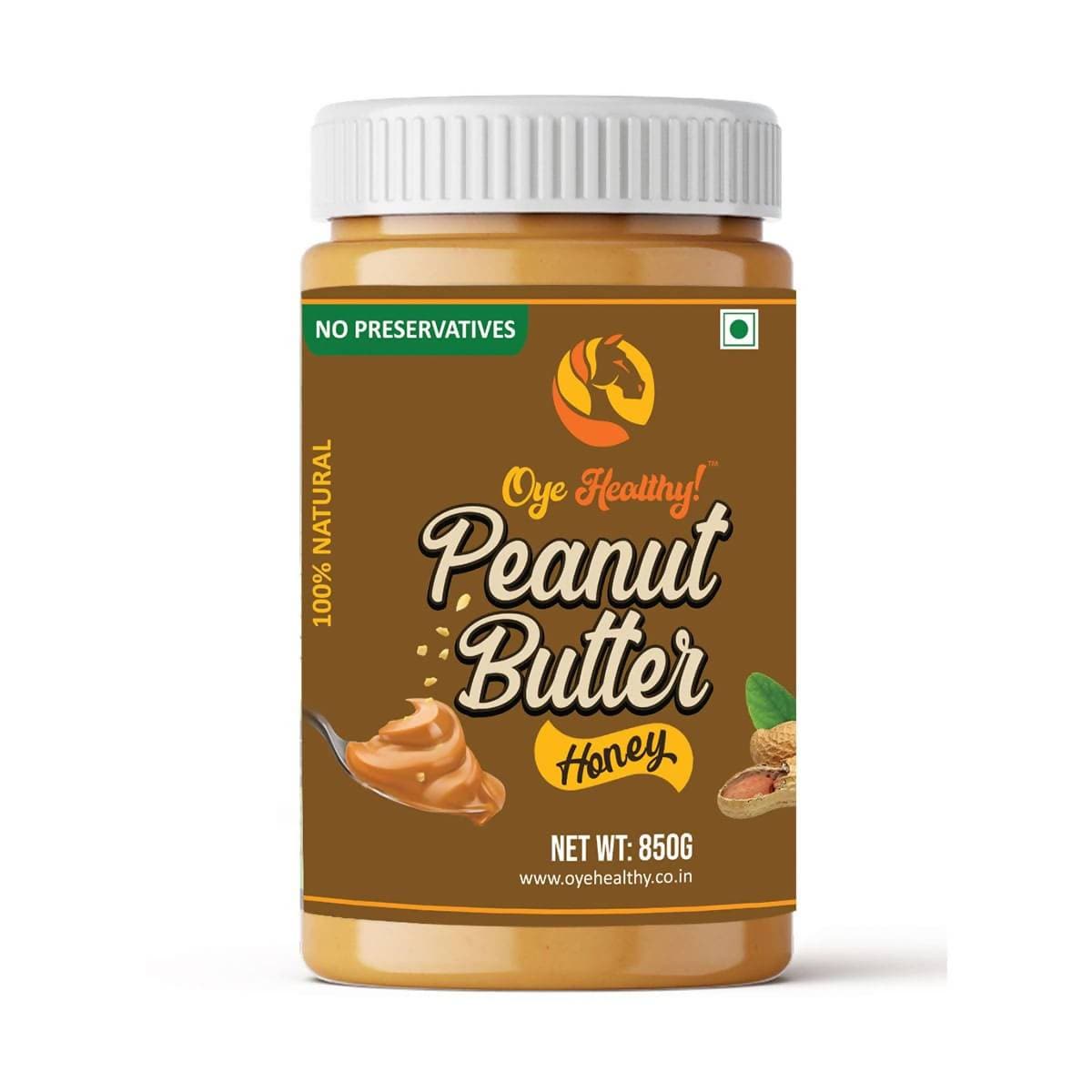 Oye Healthy Peanut Butter Natural Honey Combo Pack of 2 (850gm+340gm) | Grocsy