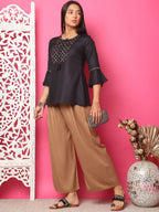 TAG 7 Women Wide Leg Palazzos | Grocsy