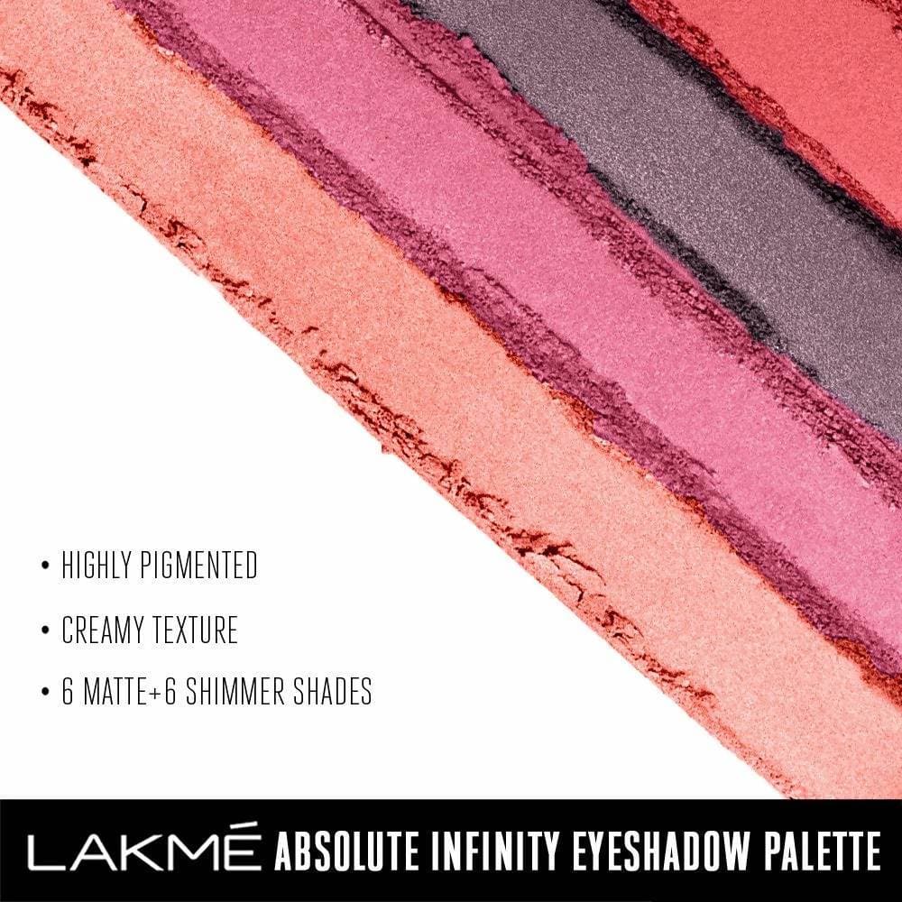 Lakme Absolute Infinity Eye Shadow Palette - Pink Paradise | Grocsy