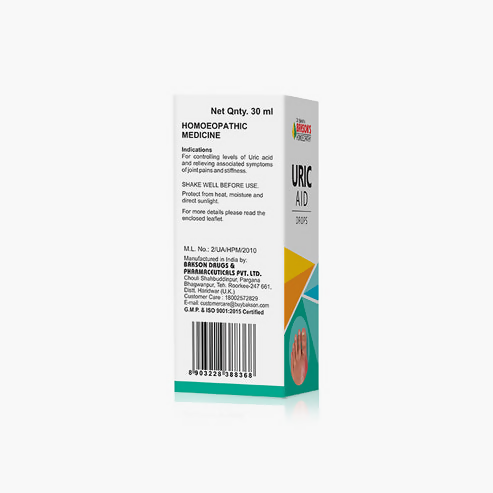 Bakson's Homeopathy Uric Aid Drops | Grocsy