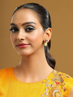 Ruby Raang Yellow Kundan Studs | Grocsy
