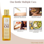 The Pure Story Natural Cold Pressed Flax Seed Oil for Hair & Skin | Grocsy