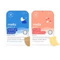 Wellbeing Nutrition Melts Restful Sleep & Melts Into Multivitamins Oral Strips Combo | Grocsy