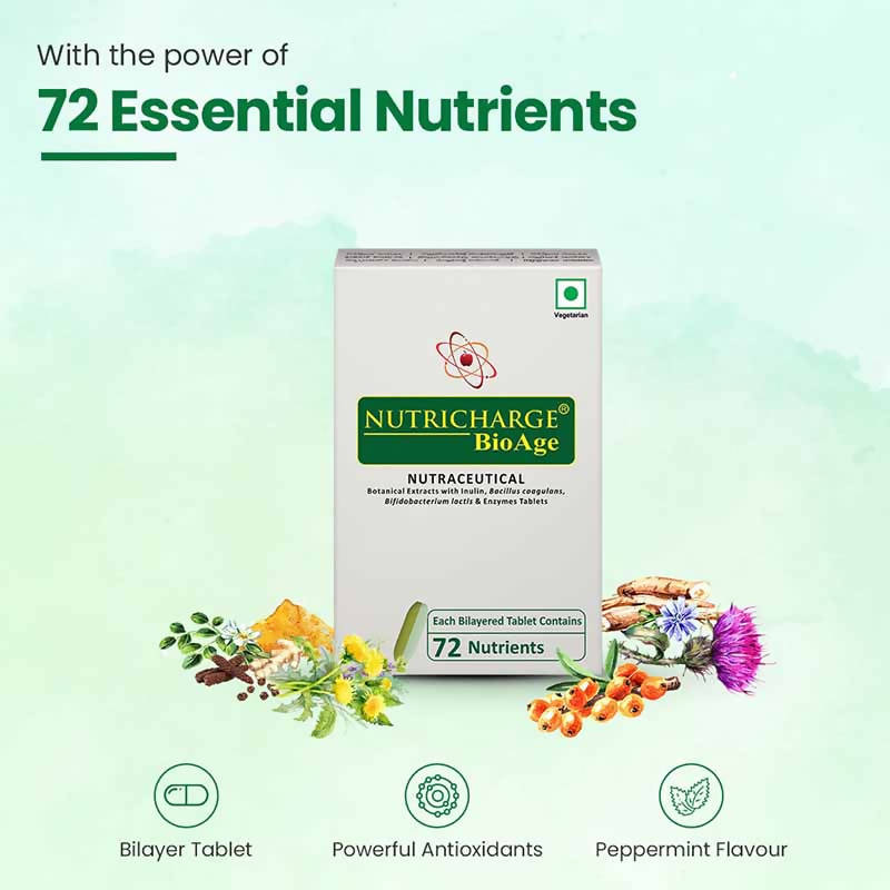 Nutricharge Bio Age Tablets | Grocsy