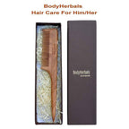 Bodyherbals Neem Wood Tail Comb Handle Dressing Comb | Grocsy