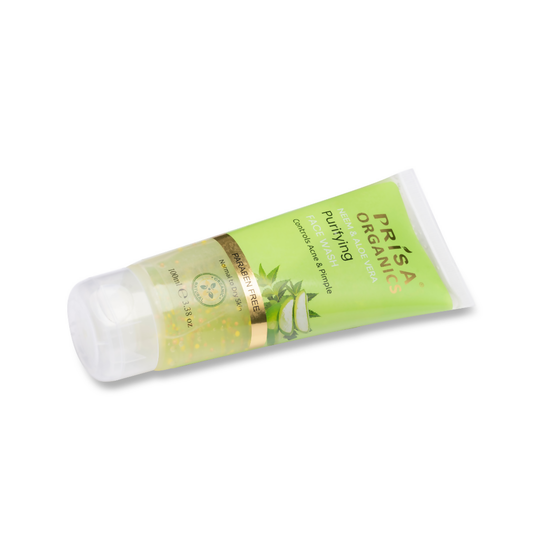 Prisa Organics Neem & Aloe Vera Purifying Face Wash | Grocsy