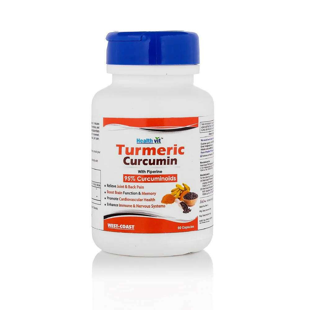 Healthvit Ultra-Pure Turmeric Curcumin Capsules | Grocsy