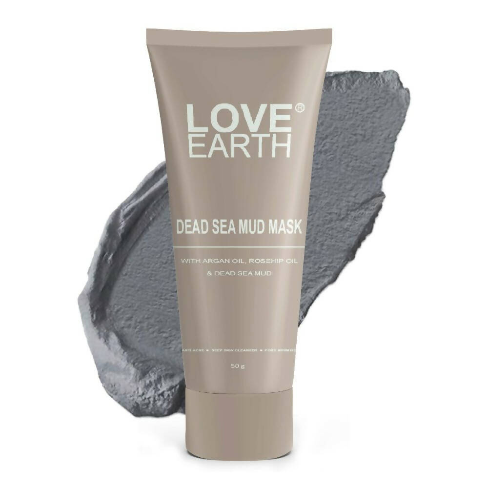 Love Earth Dead Sea Mud Mask with Argan Oil and Rosehip Oil | Grocsy