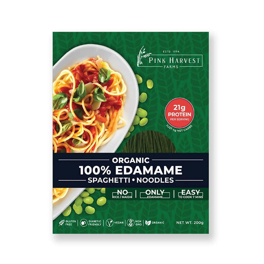 Pink Harvest Organic 100% Edamame Spaghetti Noodles | Grocsy