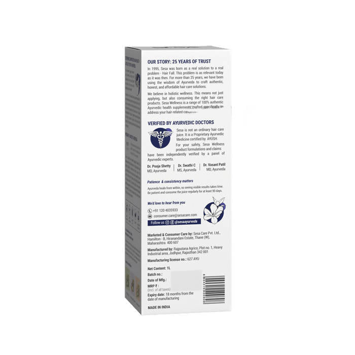 Sesa Ayurvedic Hair & Vitality Booster for Men Juice | Grocsy
