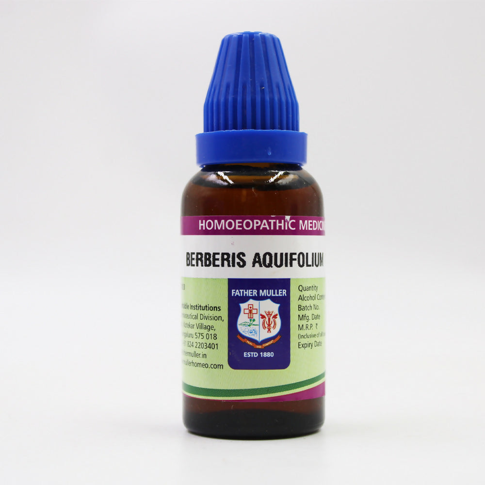 Father Muller Berberis Aquifolium Mother Tincture Q | Grocsy