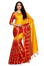 Mimosa Women's Multi Color Art Silk Kanjivaram Saree | Grocsy