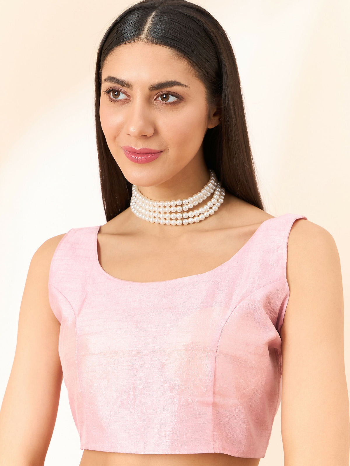 Pink Organza Paisely Embroidered Saree with Unstitched Blouse Piece - Roozal | Grocsy