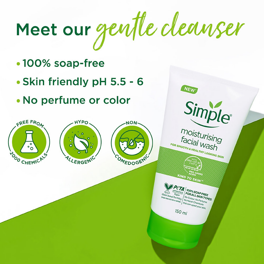 Simple Moisturising Facial Wash | Grocsy