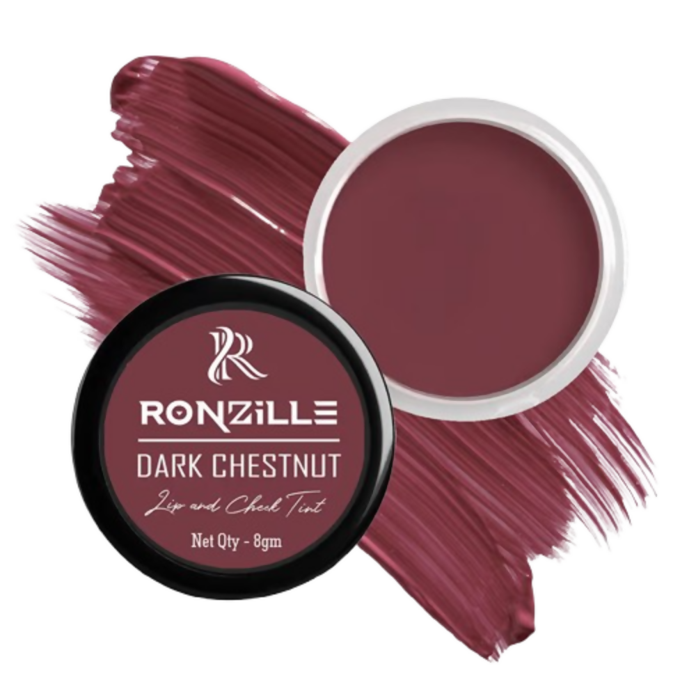 Ronzille Lip And Cheek Tint - Dark Chestnut | Grocsy