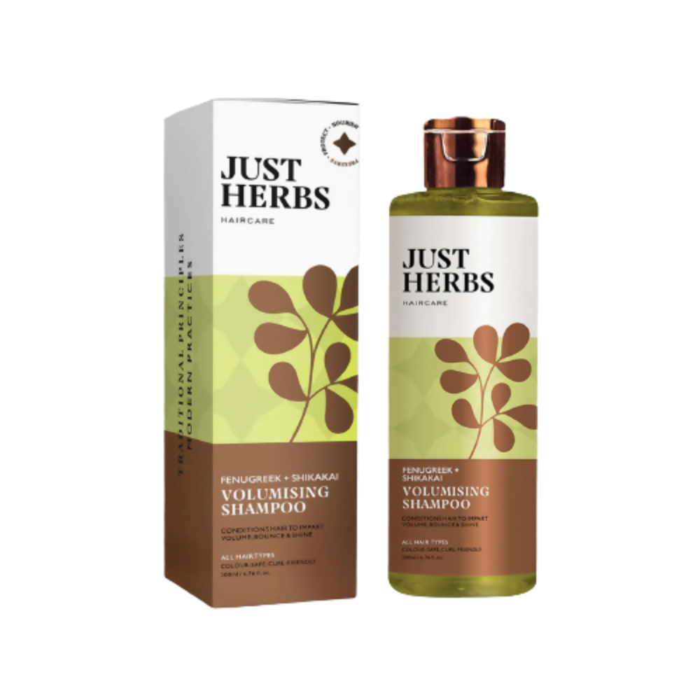 Just Herbs Volumising Shampoo With Fenugreek and shikakai | Grocsy