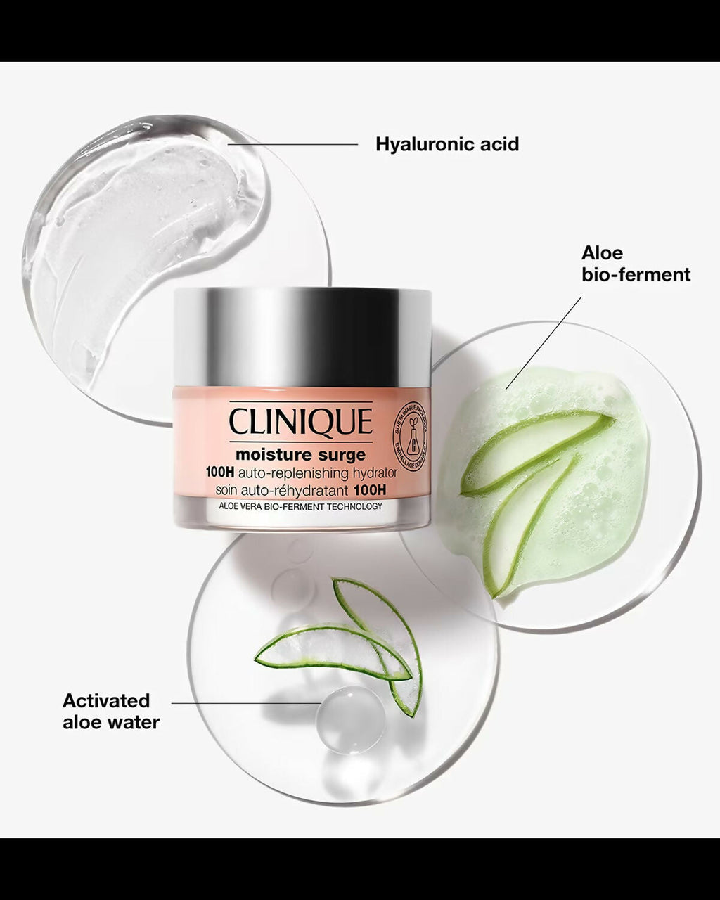 Clinique Limited Edition Moisture Surge 100H Auto-Replenishing Hydrator (Aloe Vera) | Grocsy