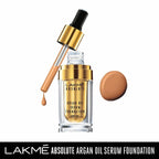 Lakme Absolute Argan Oil Serum Foundation with SPF 45 - Natural Almond | Grocsy