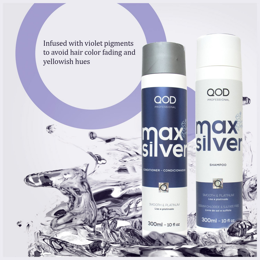 QOD Professional Max Silver Shampoo and Conditioner | Grocsy