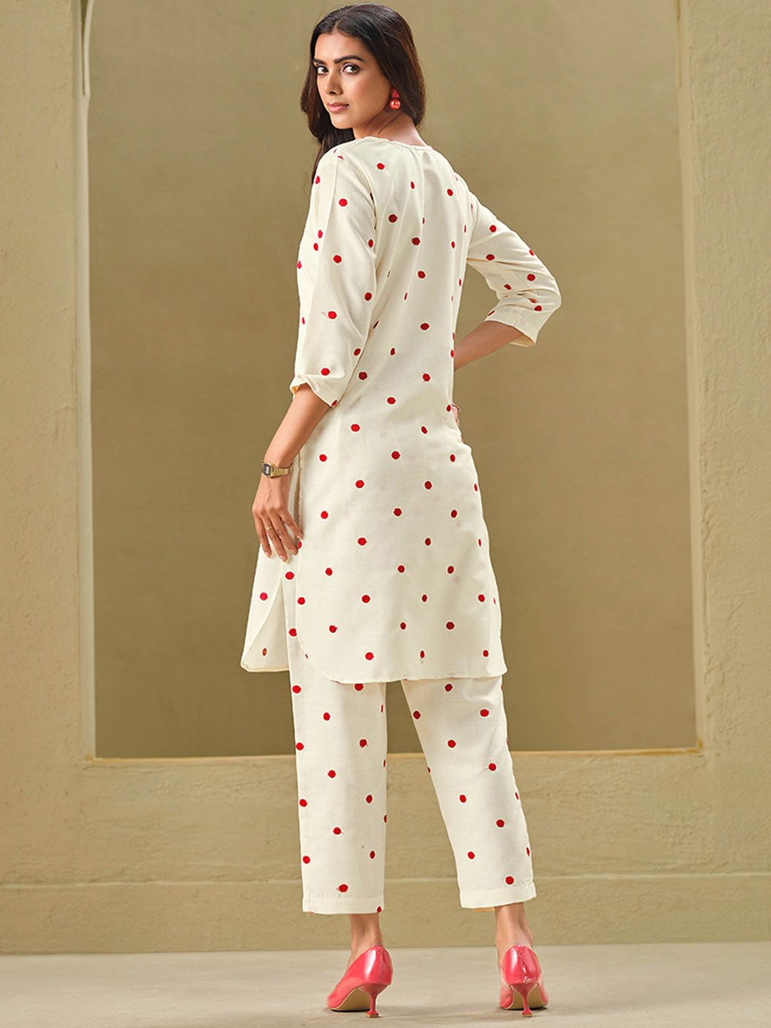 Sangria Embroidered Pure Cotton Kurta Sets | Grocsy