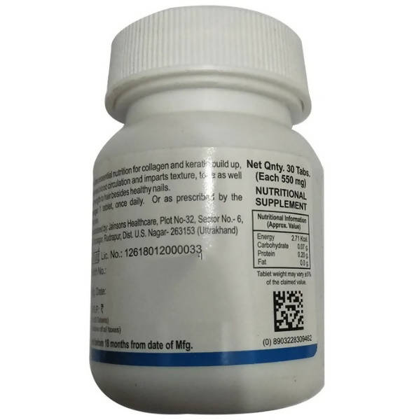 Bakson's Homeopathy Nail & Hair Aid Tablets | Grocsy