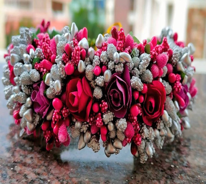 Multicolor Bridal Hair Gajra | Grocsy