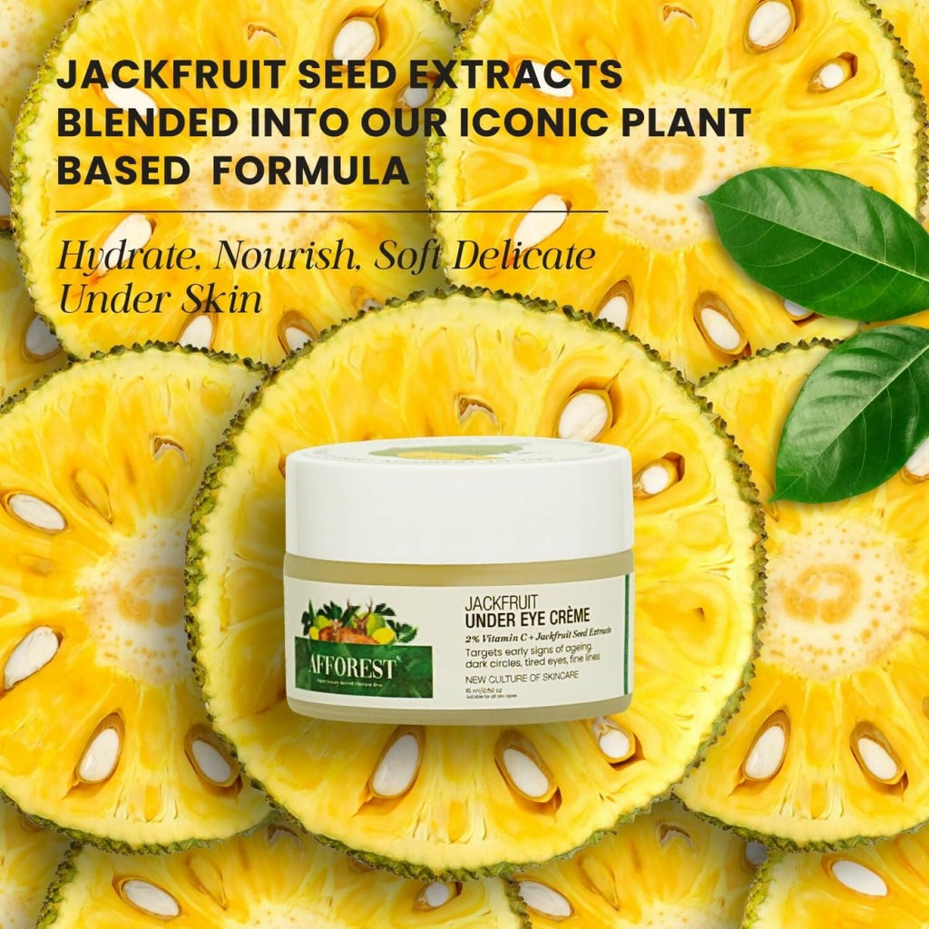 Afforest Jackfruit Under Eye Creme with 2% Vitamin C, 10% Jackfruit Seed | Grocsy